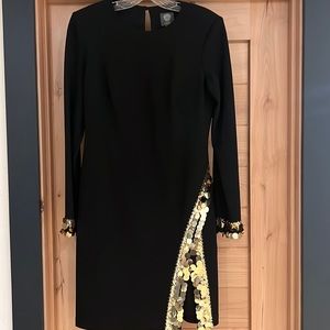 Vince Camuto black cocktail dress
